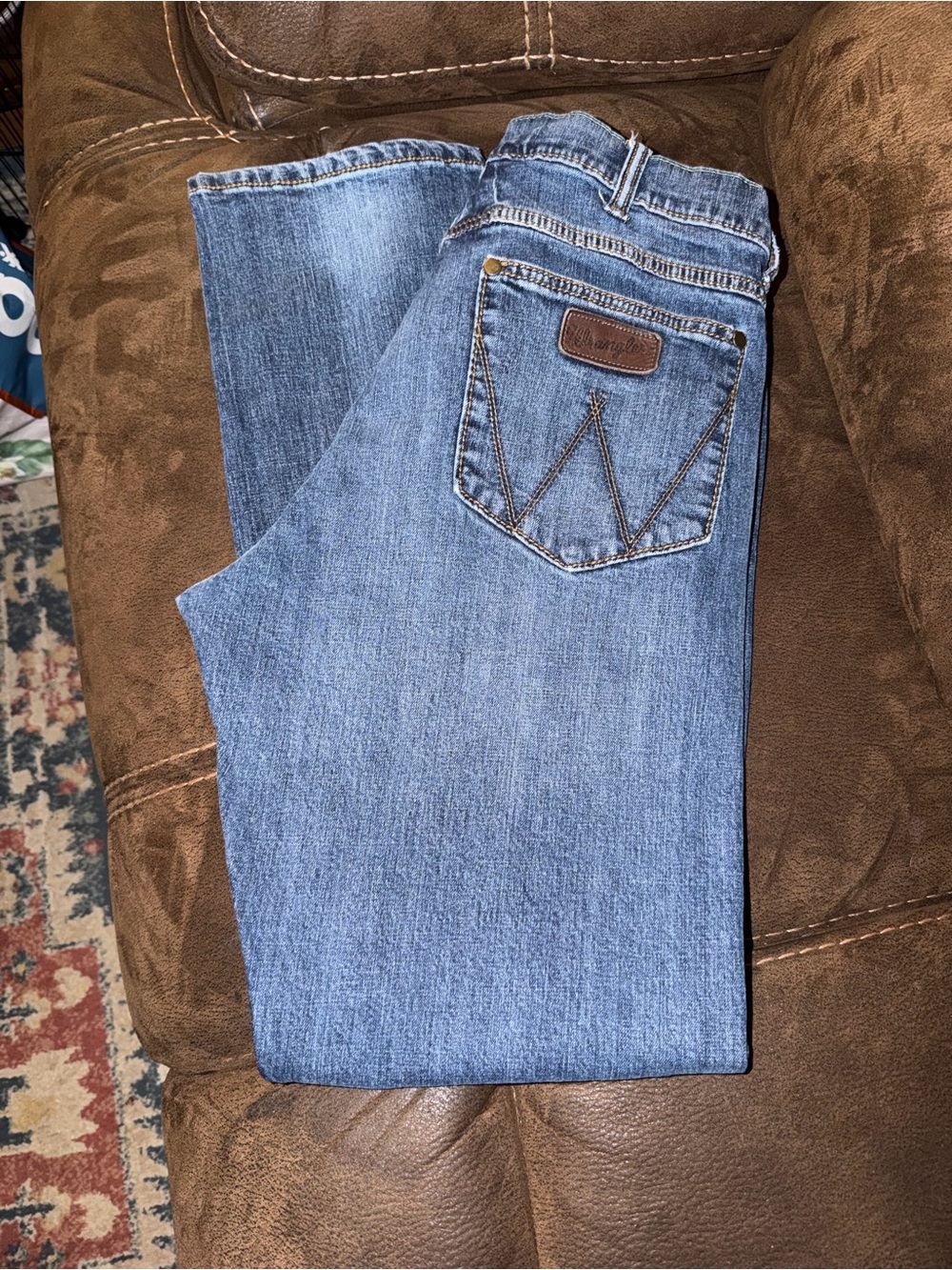 Wrangler Light Blue Straight-Leg Jeans